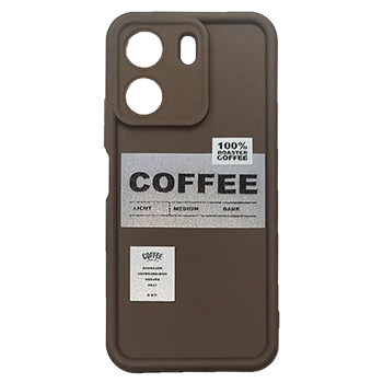 کاور فشن کیس مدل TPU Coffee محافظ لنز دار مناسب برای گوشی Redmi 13C